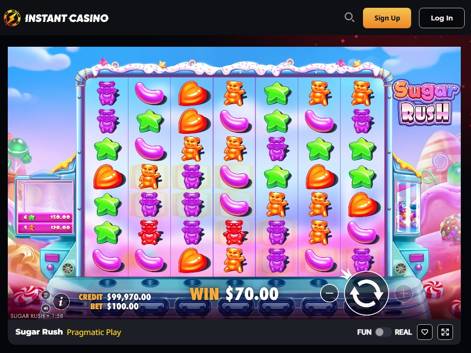 سلوت Sugar Rush على Instant Casino