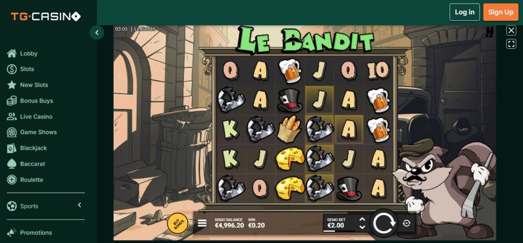 سلوت Le Bandit على TG.Casino