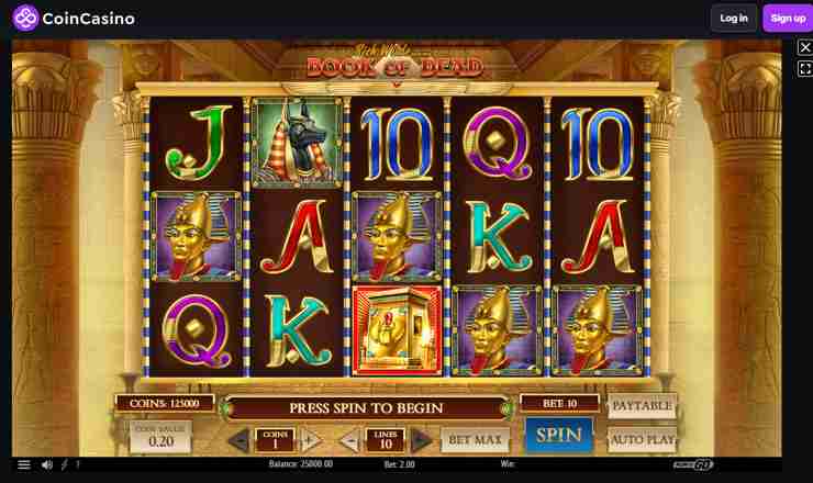 Book of dead - Coin casino