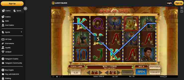 Book of dead - Lucky Block