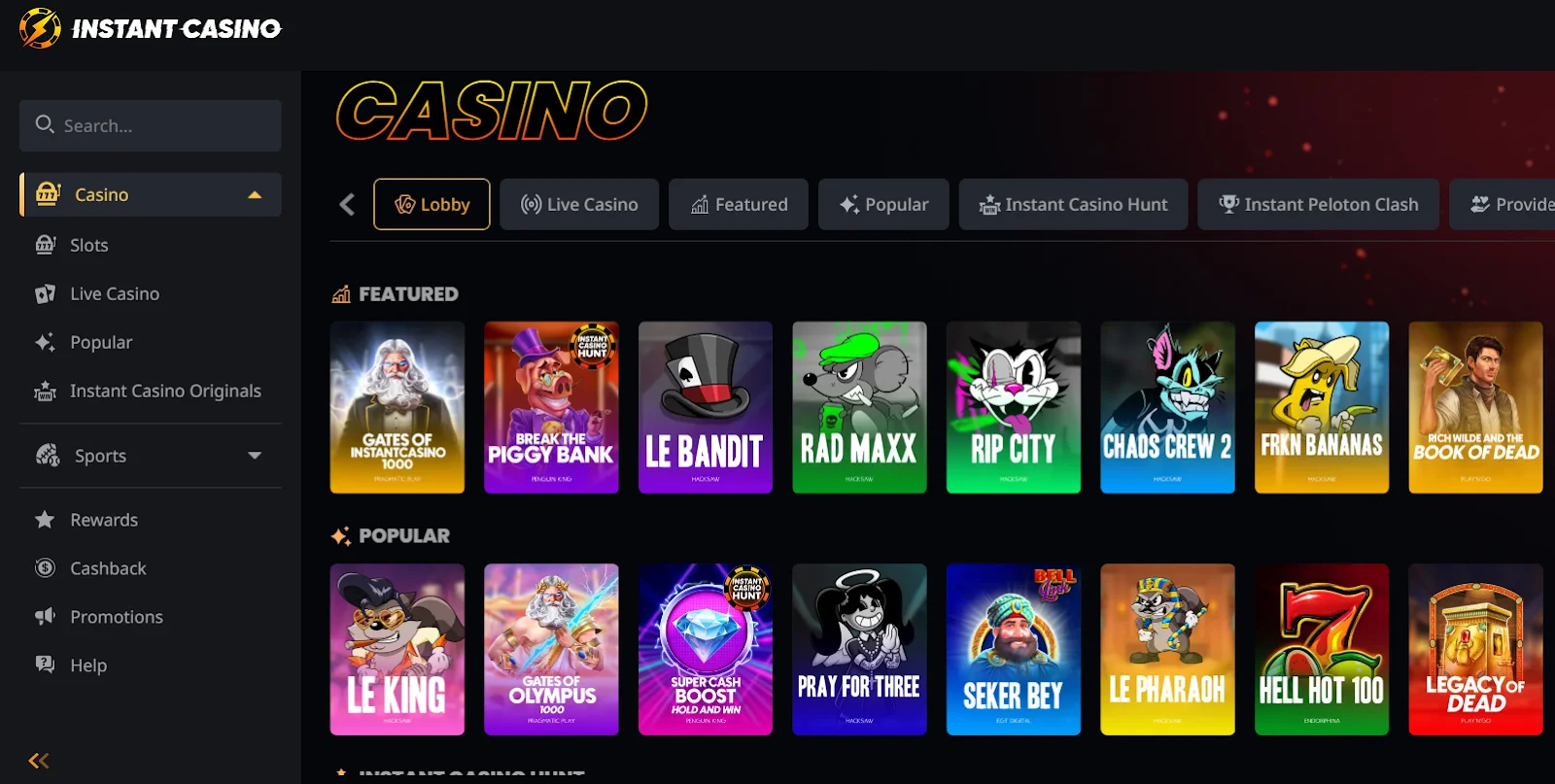  لقطة شاشة لـ Instant Casino