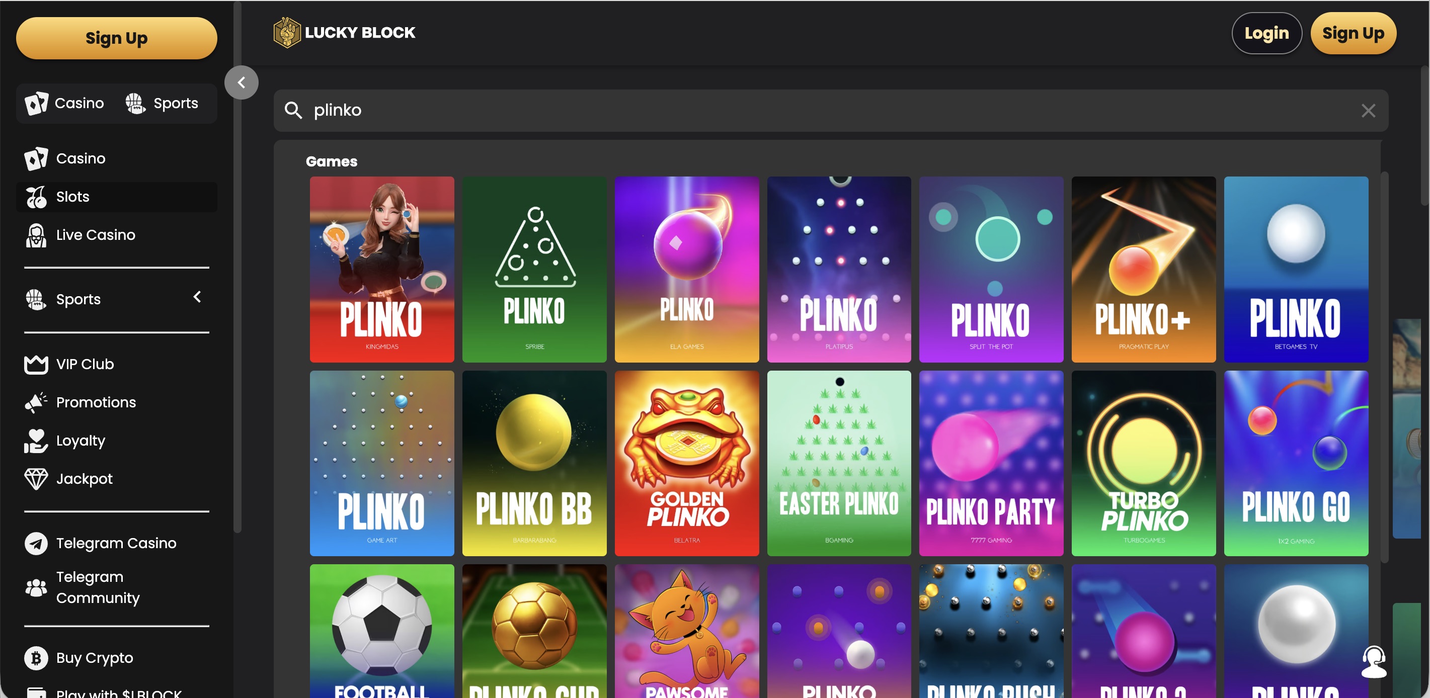 Lucky Block - Plinko