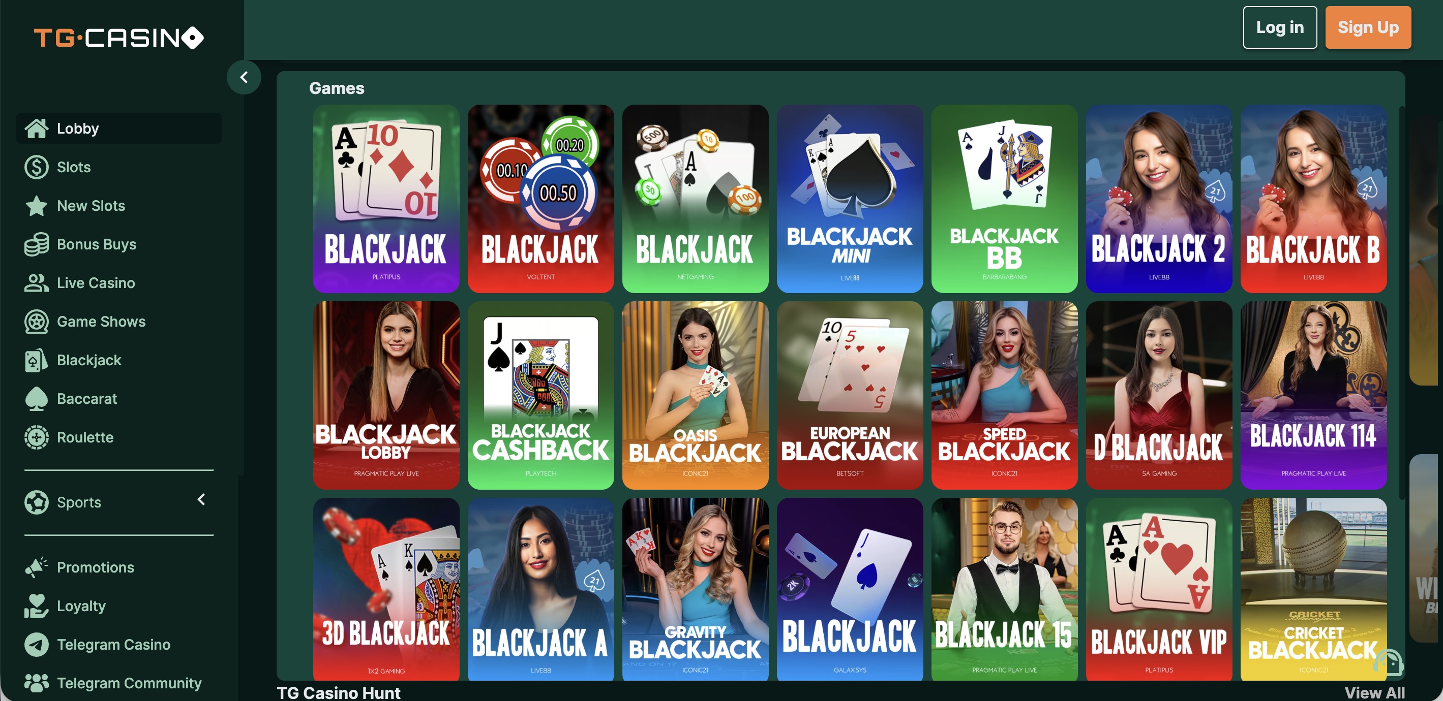 T.G Casino - BlackJack