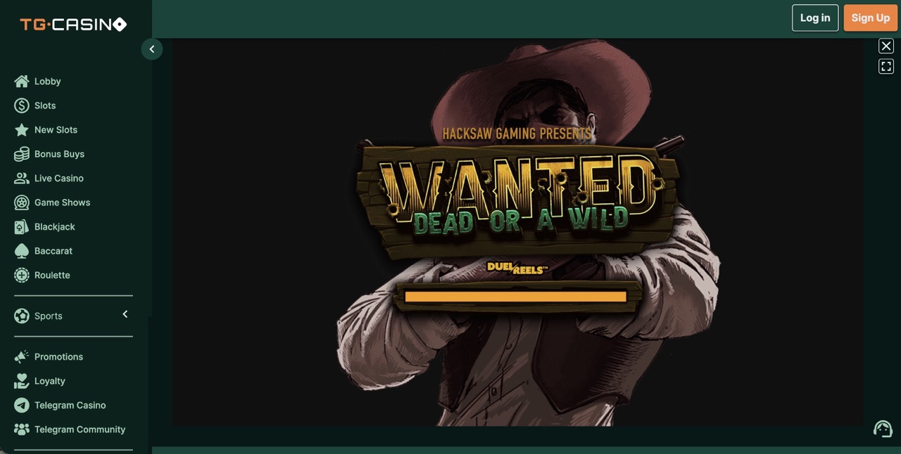 Wanted Dead or a Wild على TG Casino