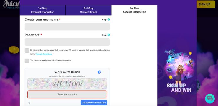 Account Information poker online