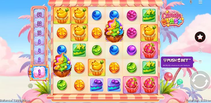 Candy Blast - expert review Candy Blast - odborná recenze a hodnocení slotu od Push Gaming