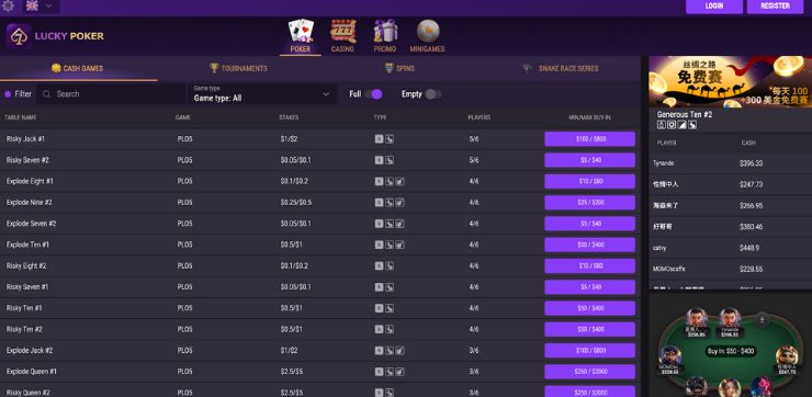 Lucky Poker cz poker online