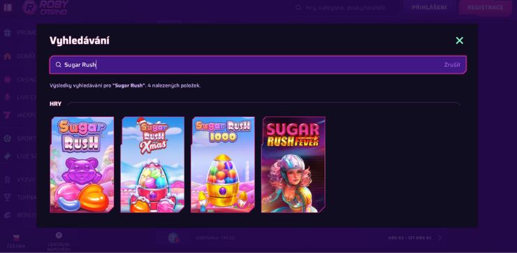 Najděte hru sugar rush