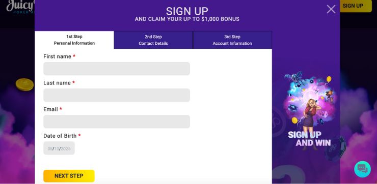 Personal Information poker online