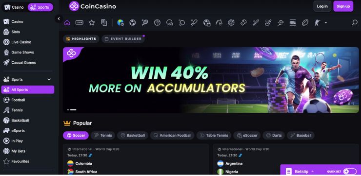 coincasino betting offices zahraniční sázkové kanceláře