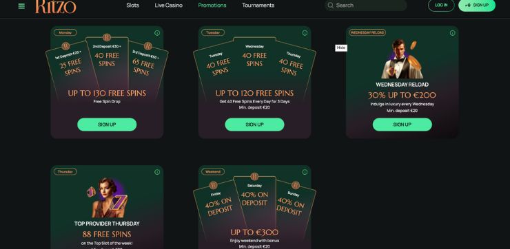 ritzo bonus