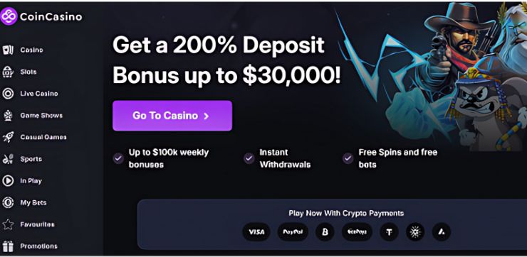 CoinCasino av Přejděte na oficiální web CoinCasino