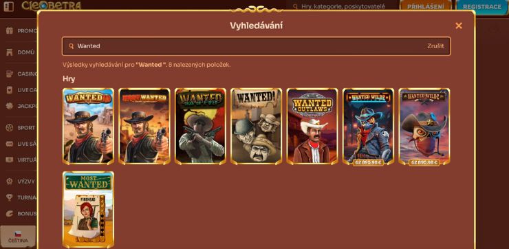 Game search cz Wanted Dead or a Wild Vyhledání hry