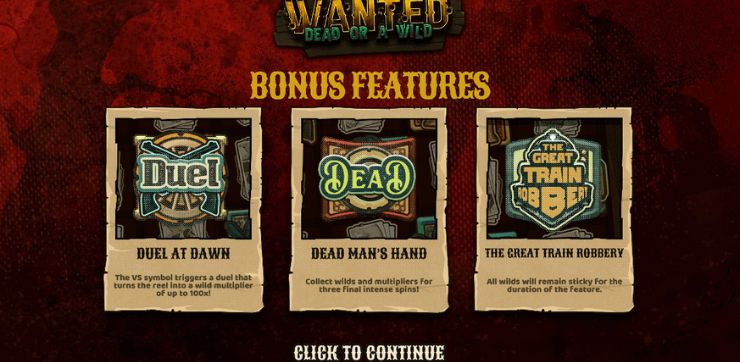 Gameshub wdoaw Wanted Dead or a Wild Bonusové funkce ve hře Wanted Dead or a Wild