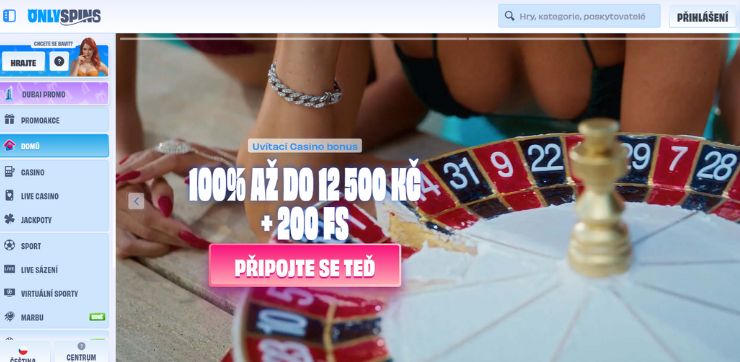 OnlySpins bod casino aplikace