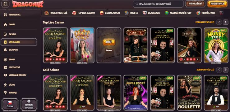 dragonia lc cz Live hry