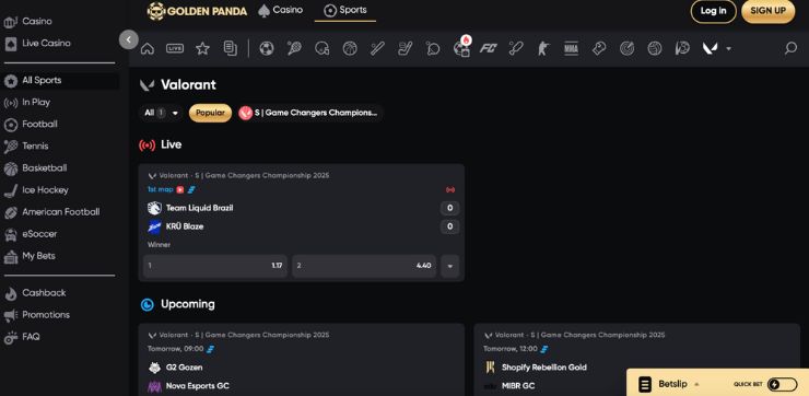goldenpanda esport Valorant