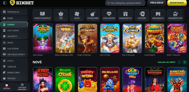 kinbet cc cz crypto casino Herní knihovna