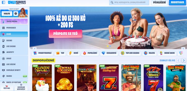 onlyspins pick Výběr kasina a bonusu