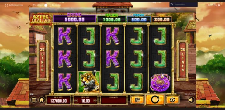Aztec Jaguar automaty zdarma
