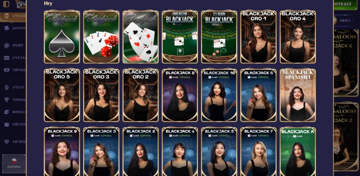 DivaSpin casino blackjack