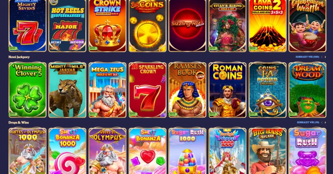 Jackpotové hry klasika i progresivní sloty