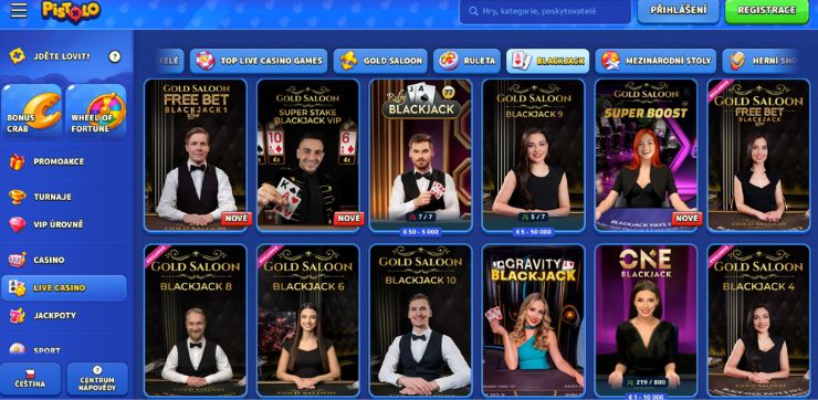 Nejoblíbenější varianty online blackjacku