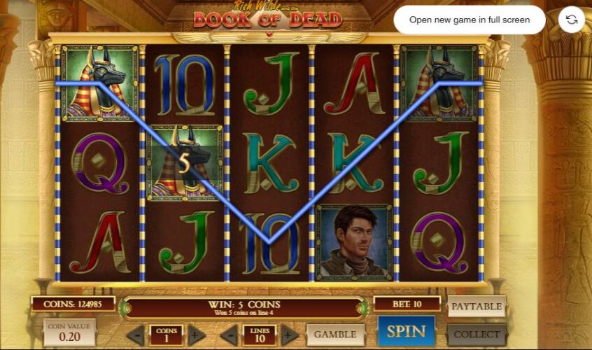 book of dead gameplay