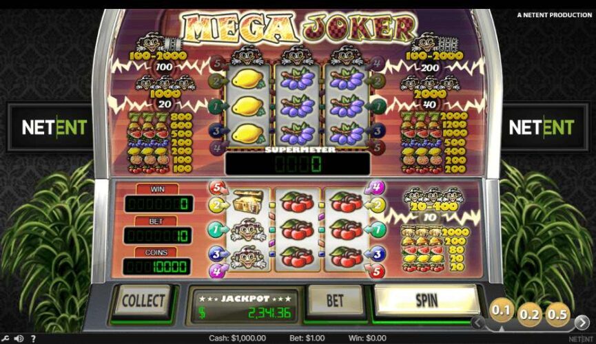 mega joker slot-