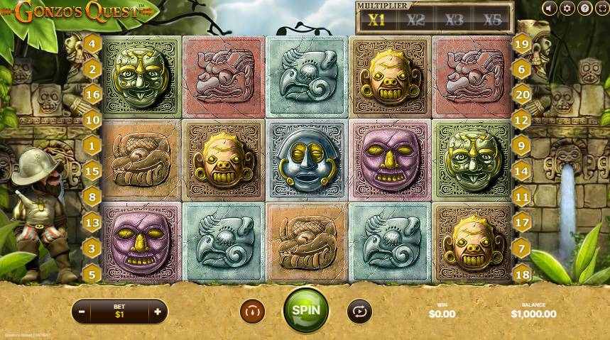 gonzo quest gameplay