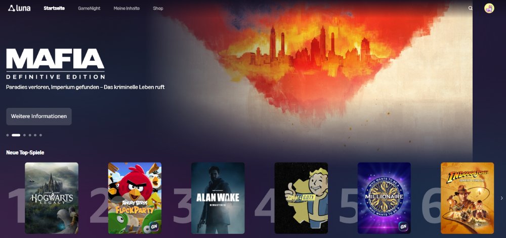 Screenshot Amazon Luna