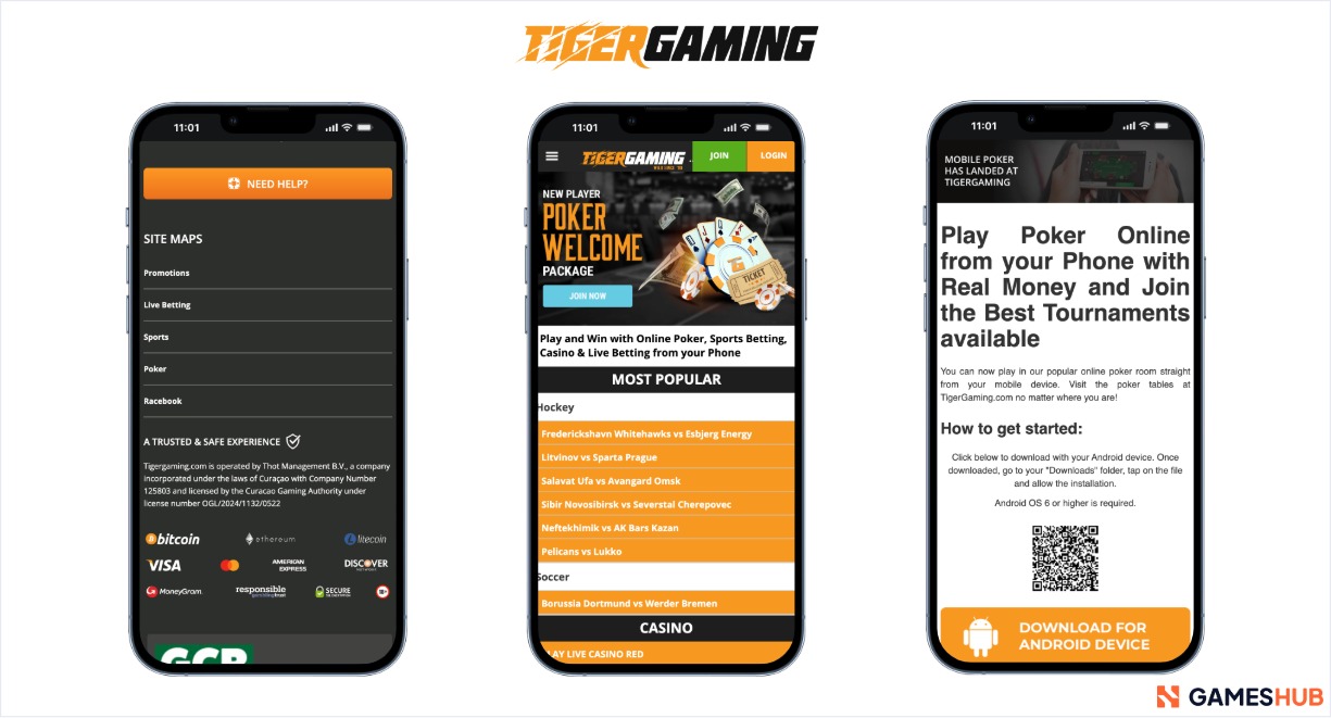 Tiger Gaming Poker