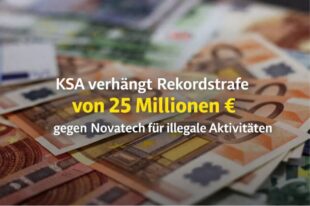 Niederlande verhängt 25 Mio. € Rekordstrafe gegen Novatech Regulation News – Image 1