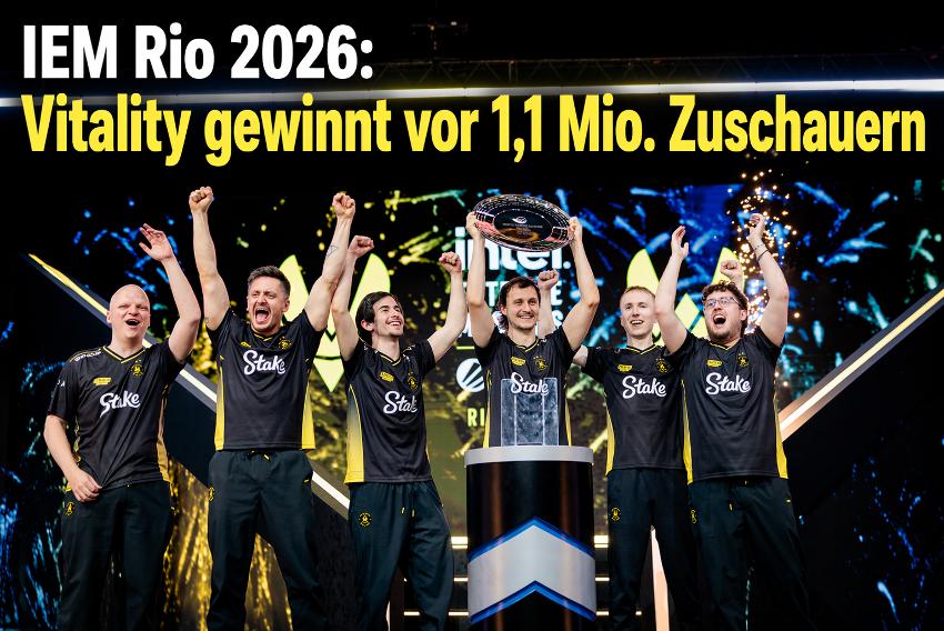 IEM Rio 2026: Team Vitality schreibt Geschichte vor über 1,1 Millionen Live-Zuschauern