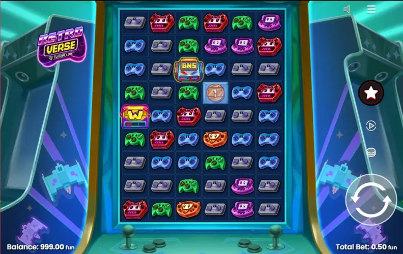 Retroverse Slot von Push Gaming – Hochvolatiler Cluster-Slot mit 10.000x Potenzial 