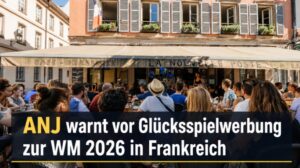 ANJ fordert Glücksspielanbieter zu Werbezurückhaltung bei der WM 2026 auf
