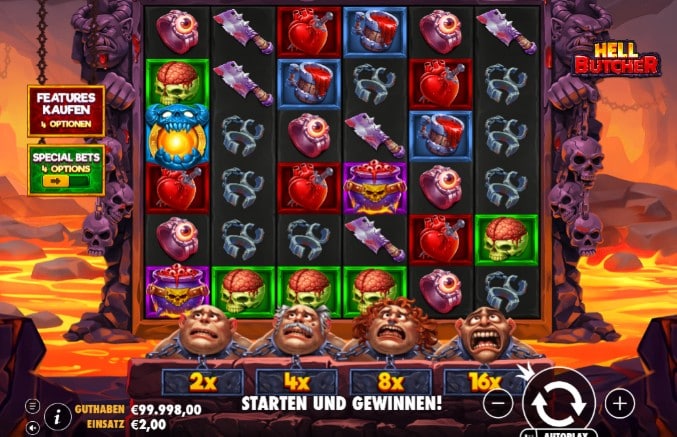 Hell Butcher: Gruseliger Cluster-Kracher mit explodierenden Multiplikatoren von Pragmatic Play