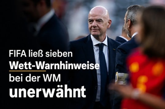 FIFA ließ sieben Wett-Warnhinweise bei der WM unerwähnt