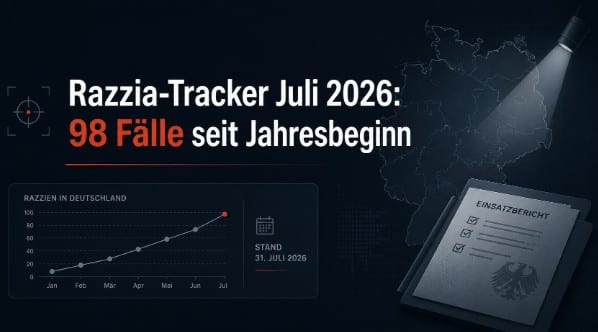 Razzia-Tracker Juli 2026: Illegales Glücksspiel bleibt im Fokus der Behörden