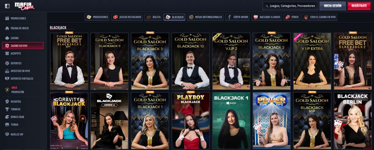 Encuentra los mejores casinos para jugar BlackJack hoy - Mafia casino