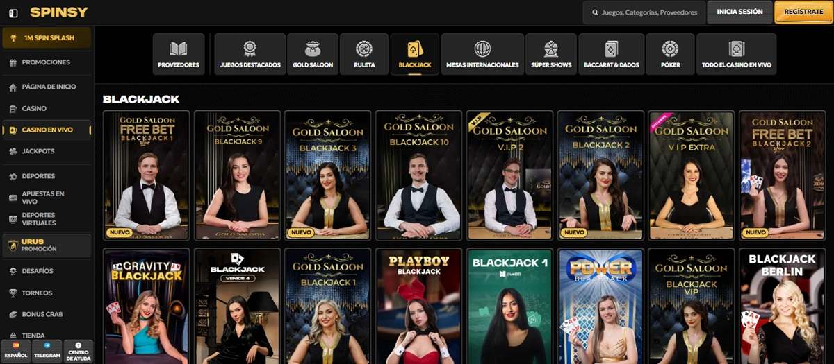 Encuentra los mejores casinos para jugar BlackJack hoy - Spinsy