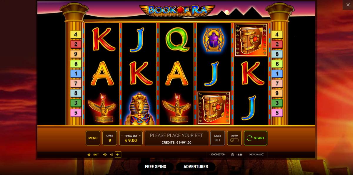 Book of Ra es una de las tragaperras más populares en casinos online internacionales