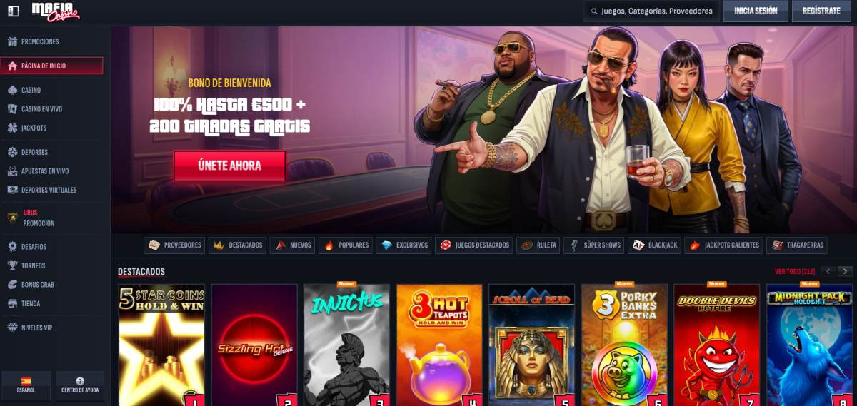 En Mafia Casino la diversión está garantizada