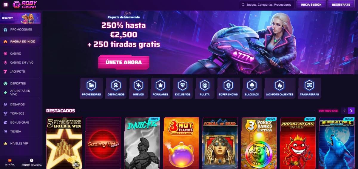 Roby Casino es uno de los mejores casinos online nuevos
