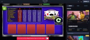 video poker deuces or wild y cómo jugarlo