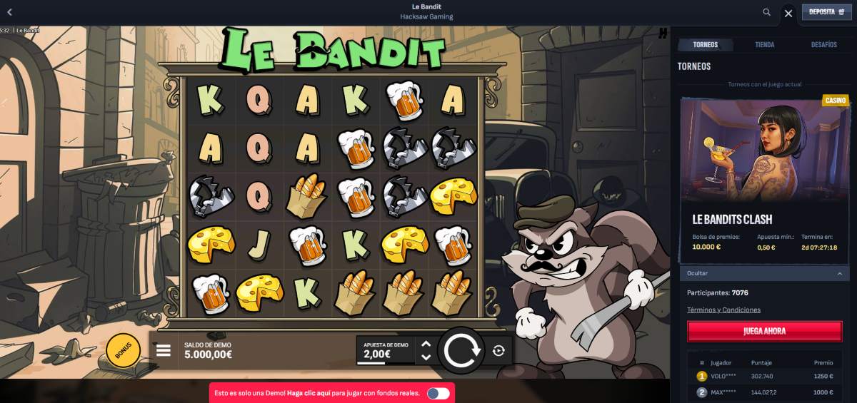 Le Bandit, una vieja slot que no pasa de moda para jugar en Mafia Casino
