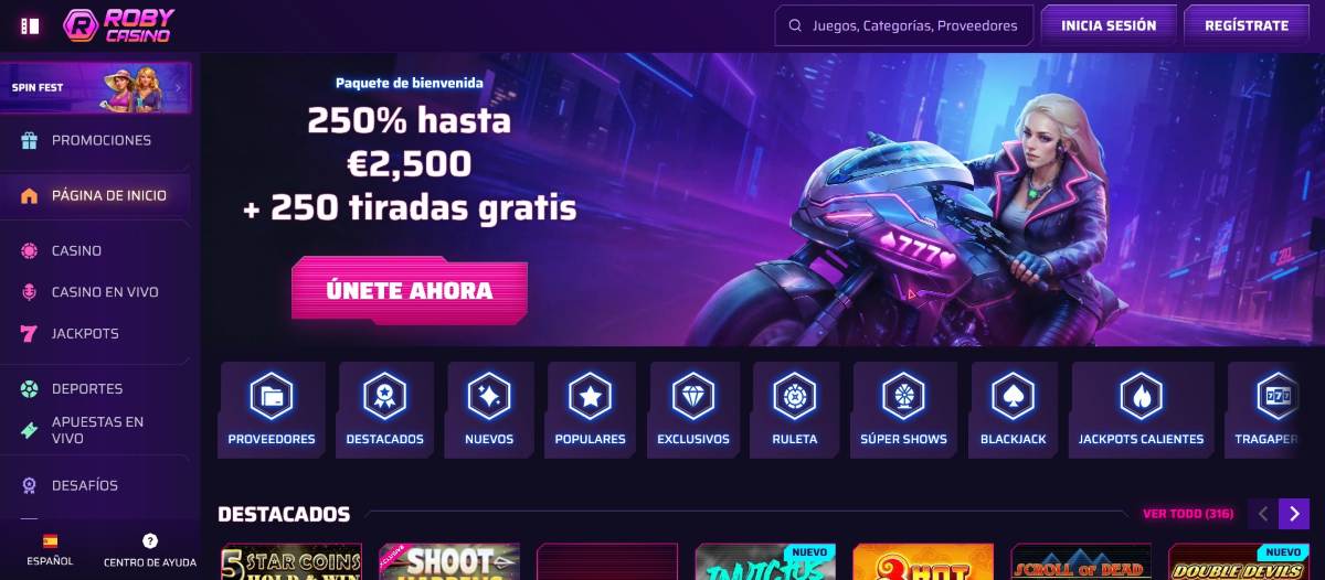 Roby Casino permite hacer pronósticos deportivos sin licencia española