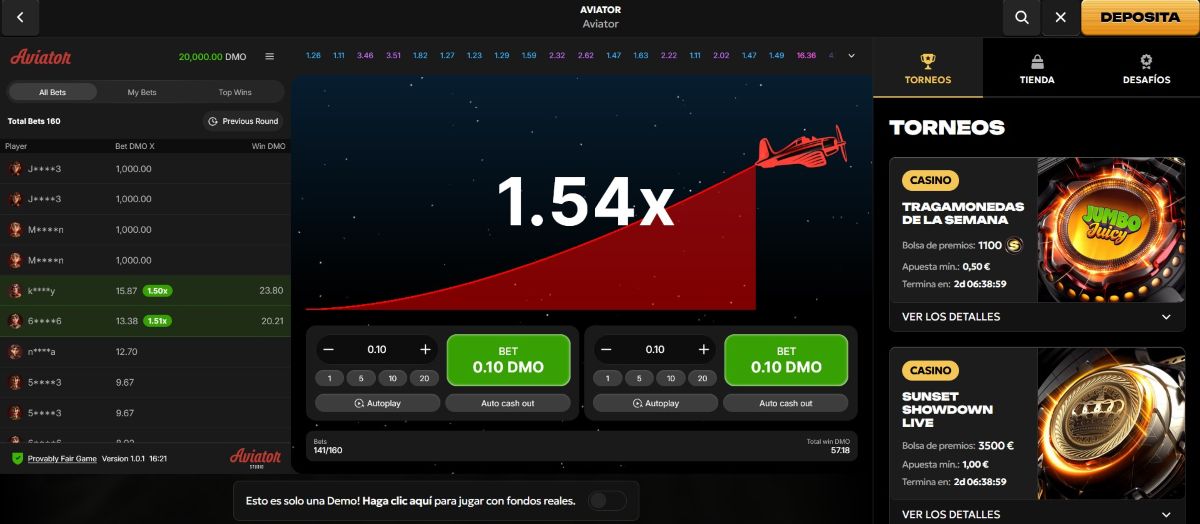 Spinsy - Cierra el Top 3 de los mejores casinos para jugar Aviator