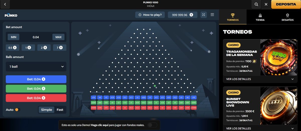 Spinsy - Top 3 de los mejores casinos para jugar Plinko hoy