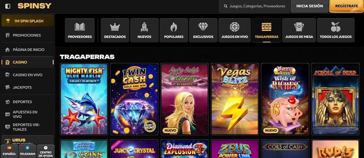 Spinsy - Top 3 de los mejores casinos para jugar a tragaperras online